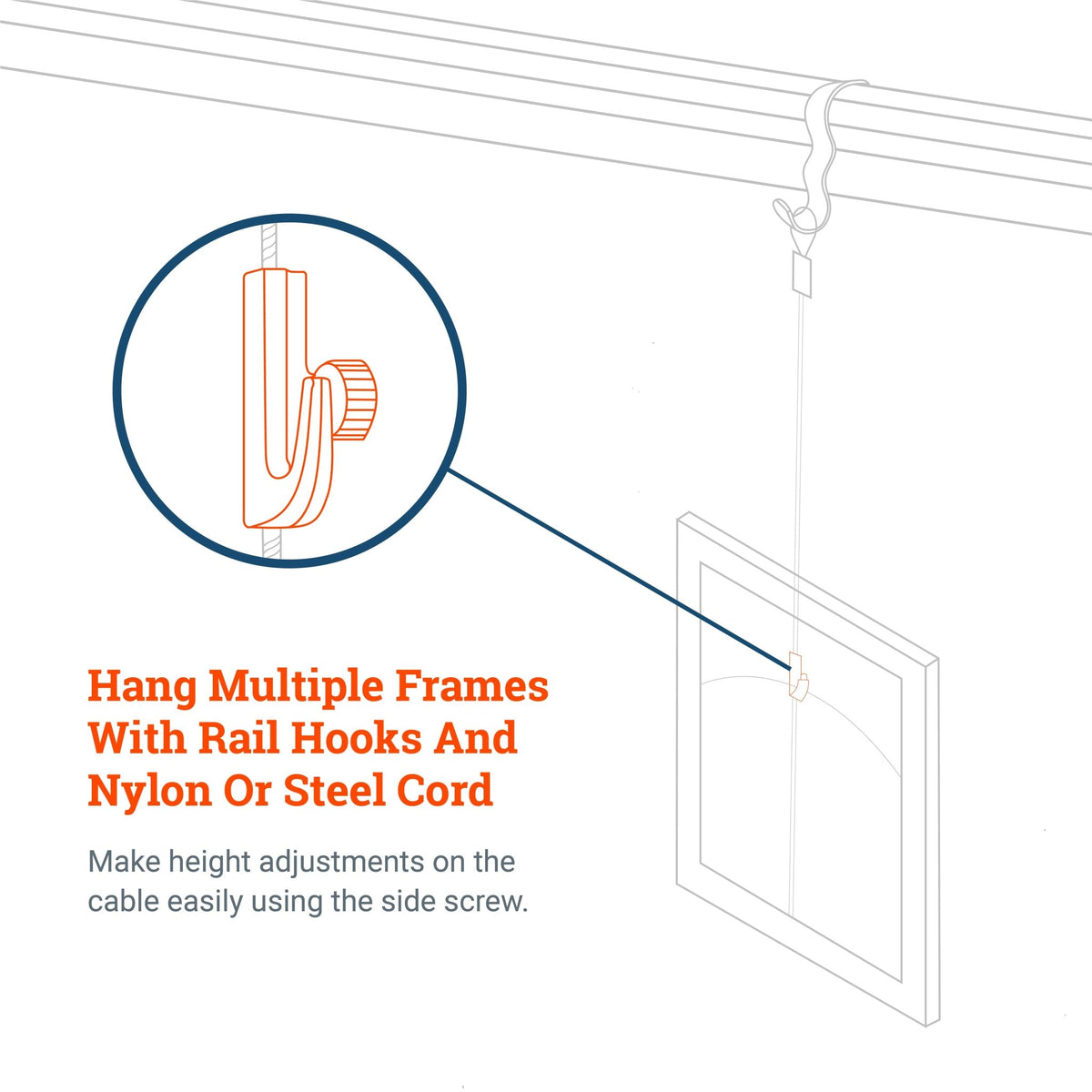 J Hook Side Screw - GSH-J - Picture Hang Solutions