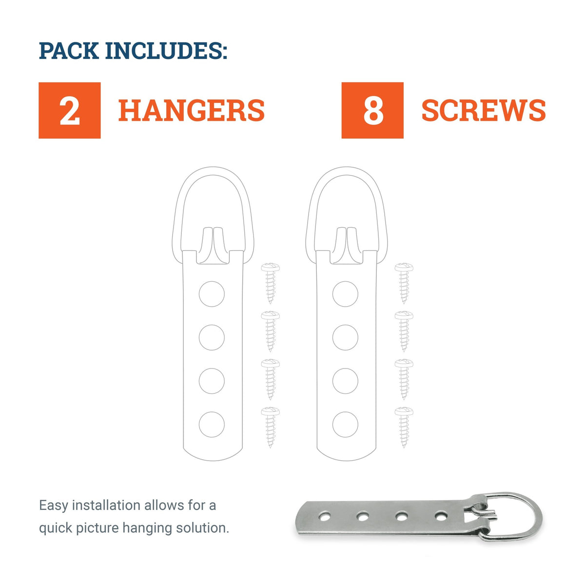 Mega Strap Hanger 200 lb - HWR-131 - Picture Hang Solutions