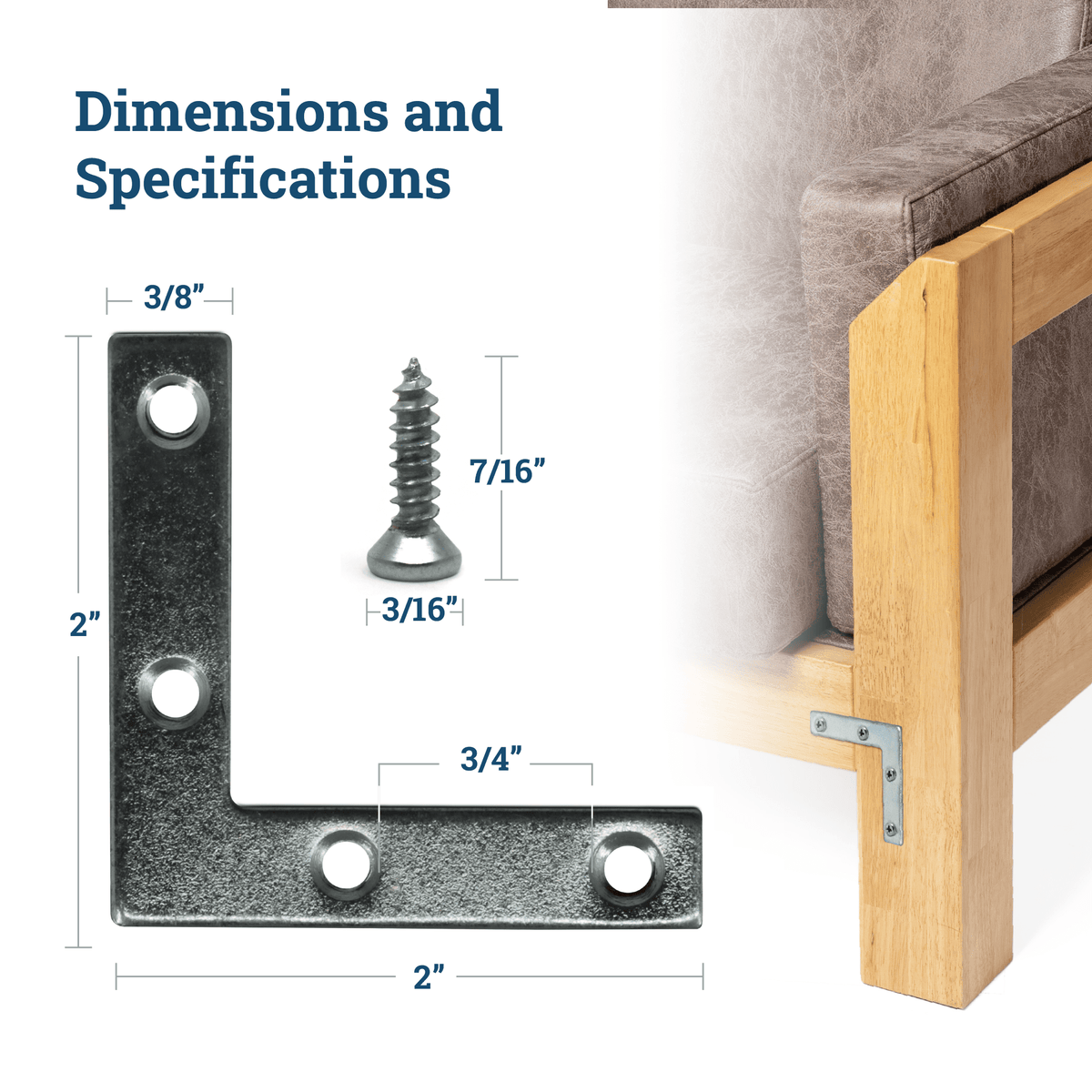 Metal Frame Corners - S - HWR - FRC - Picture Hang Solutions