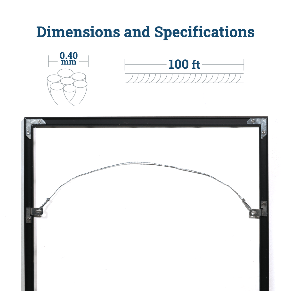 No. 2 Braided Wire (100 - foot spool) - S - WI - BR2ROLL - Picture Hang Solutions